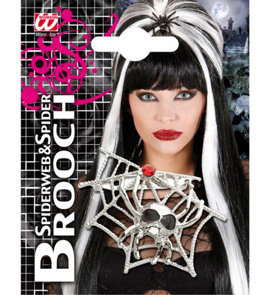 Spiderweb & Spider Brooches