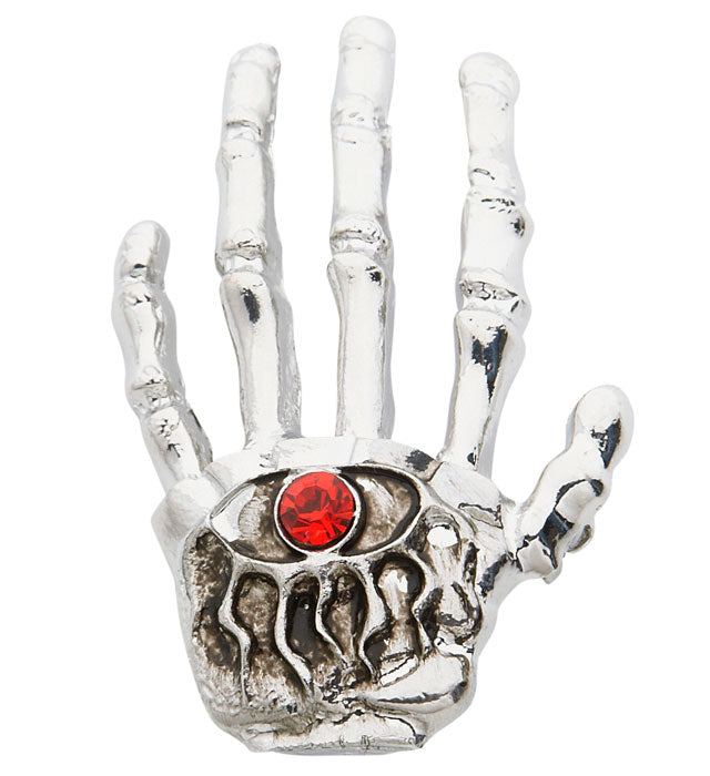 Skeleton Hand Brooches