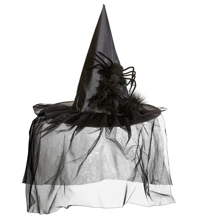 Witch Hats With Tulle, Feathers &Spider