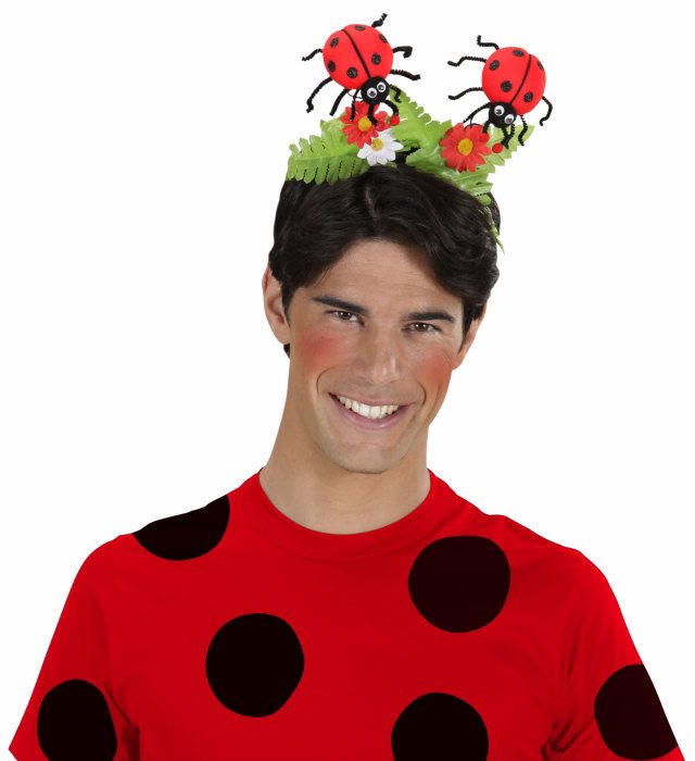 Ladybug Head Boppers With Flowers