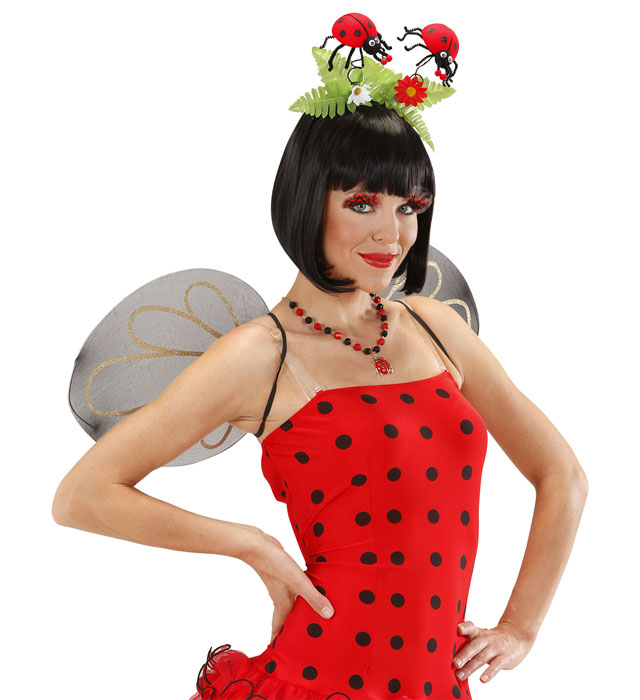 Ladybug Head Boppers With Flowers
