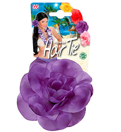 Purple Flower Hair Tie