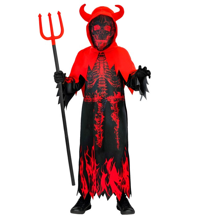 Burning Devil Reaper  Tunic, Hooded Capelet 