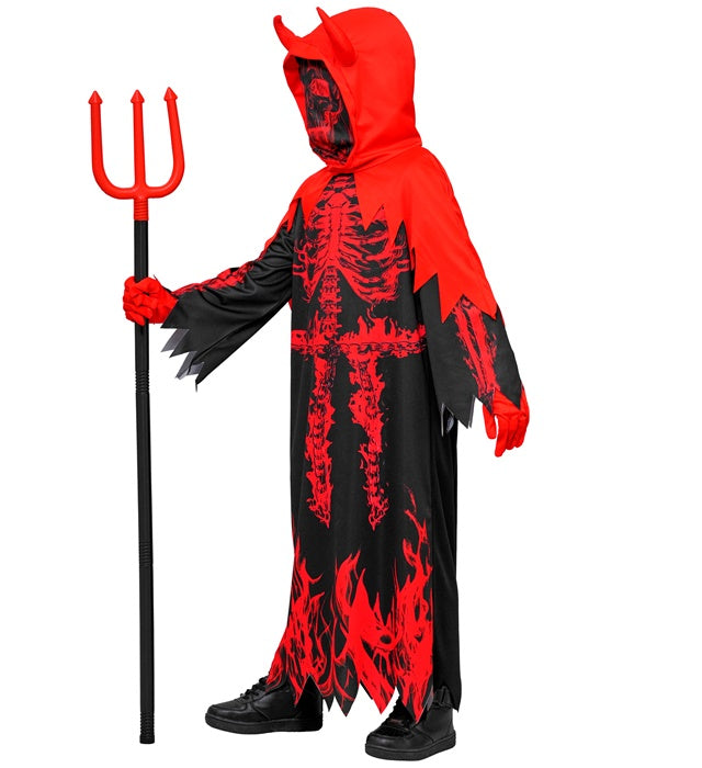 Burning Devil Reaper  Tunic, Hooded Capelet 
