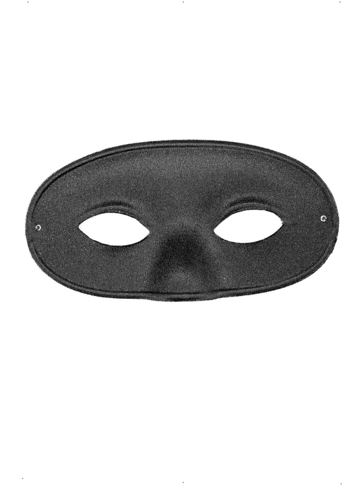 Burglar Eyemask Adult Black Covers Nose Superhero Costume Accessory