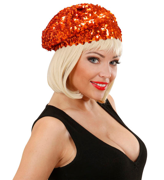 Copper Sequin Basco Hat