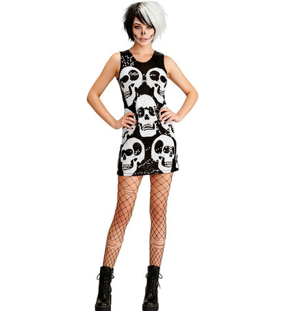 Sequin Dress Skulls
