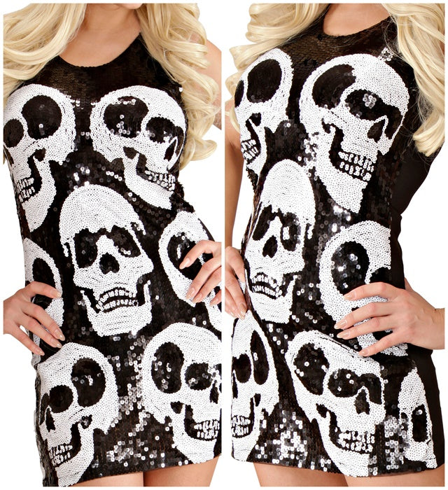 Sequin Dress Skulls
