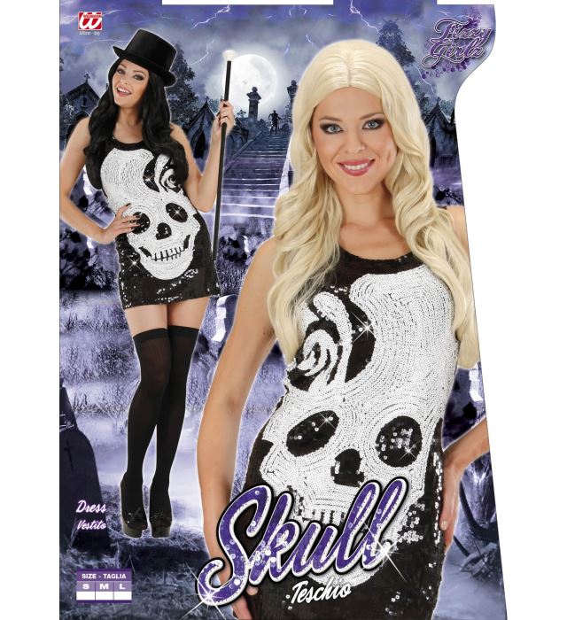 Sequin Dress Skull