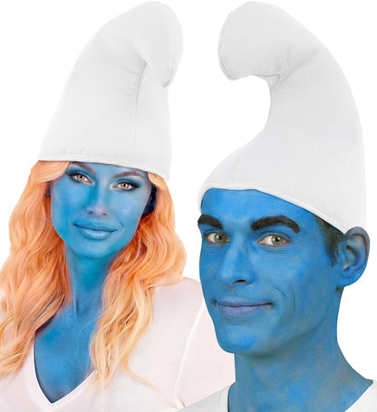 Hat Dwarf White In Padded Fabric
