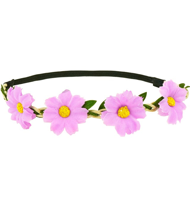 Headband Flowers Purple 