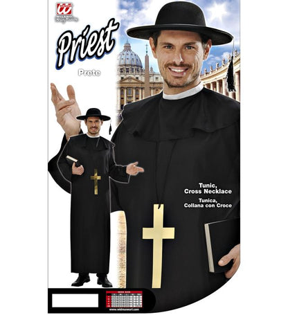 Priest  Tunic, Cross Necklace 