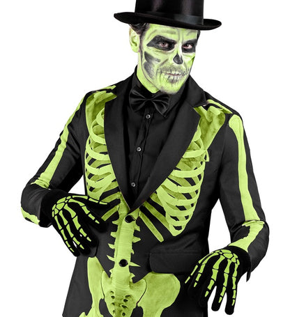 Gloves Skeleton Glow In The Dark In Wool
