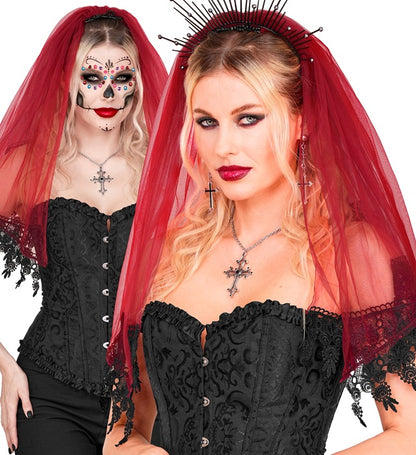 Veil Lace Red