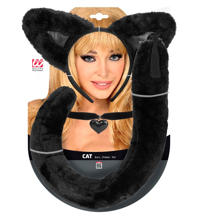 Cat  Ears, Choker, Tail  