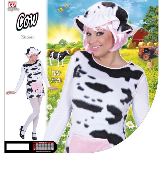 Cow  Dress, Hat 