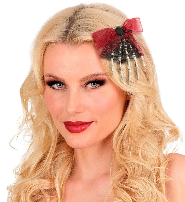 Skeleton Hand Brooch / Hair Clip