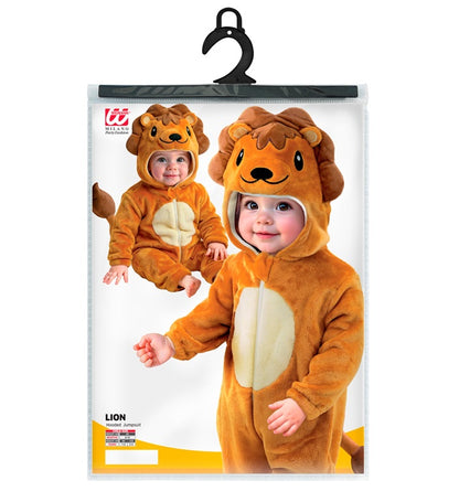 Lion Plush Velvet  Hooded Jumpsuit 