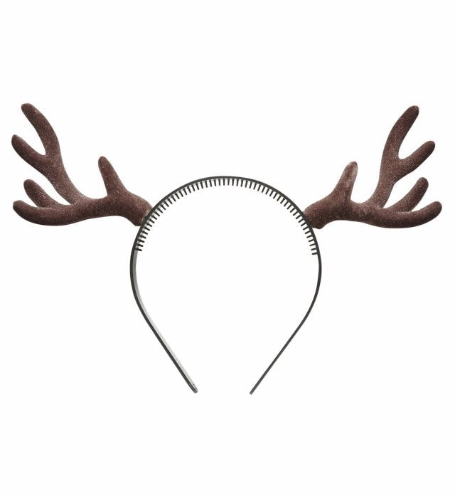 Flocked Reindeer Horns