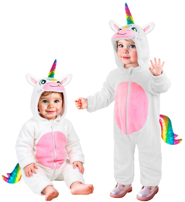 Unicorn Plush Velvet  Hooded Jumpsuit 