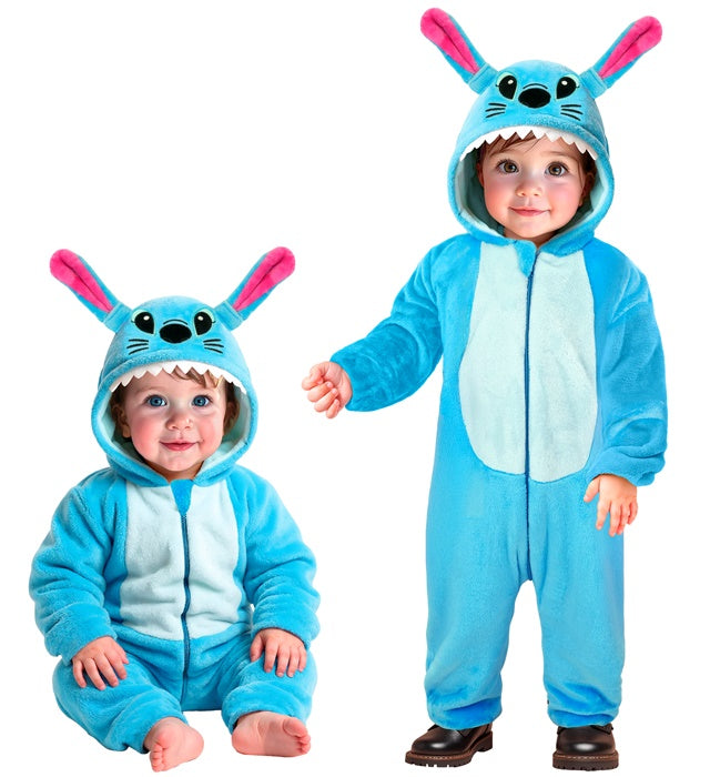 Monster Plush Velvet  Hooded Jumpsuit 