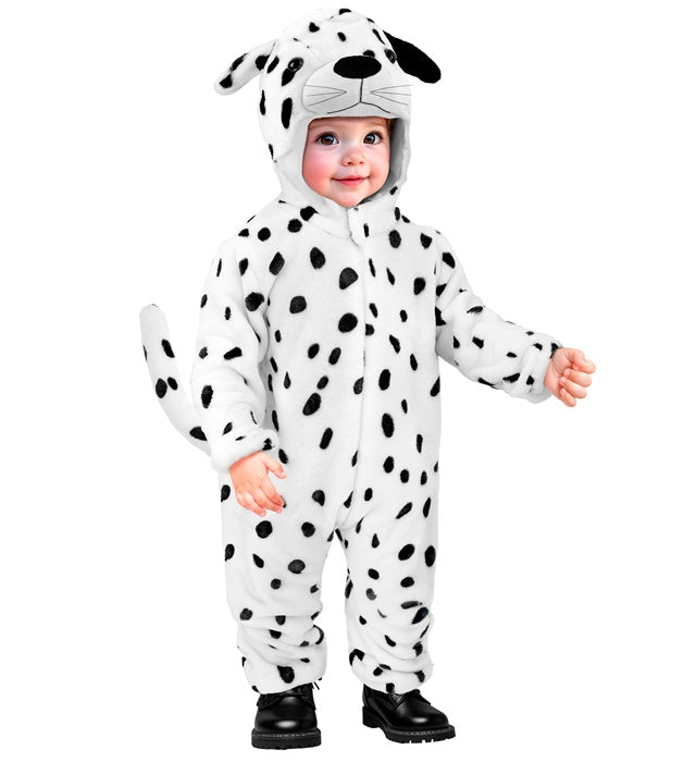 Dalmatian Plush Velvet  Hooded Jumpsuit 