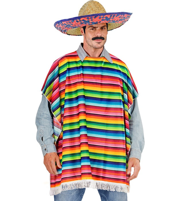 Mexican  Poncho, Sombrero 