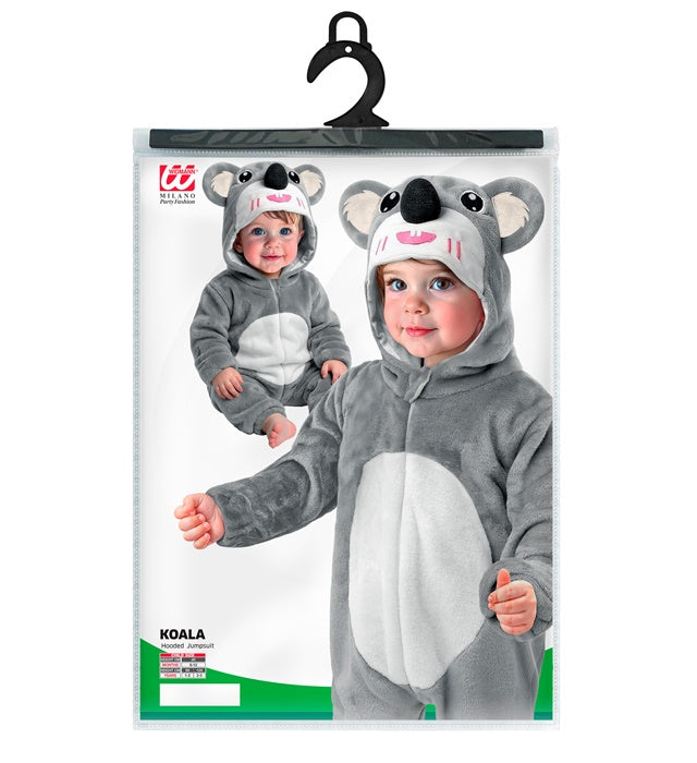 Koala Plush Velvet  Hooded Jumpsuit 
