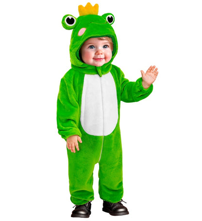 Frog Plush Velvet  Hooded Jumpsuit 