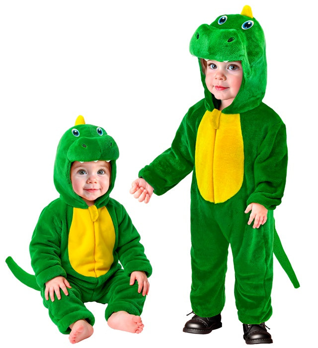 Dinosaur Plush Velvet  Hooded Jumpsuit 