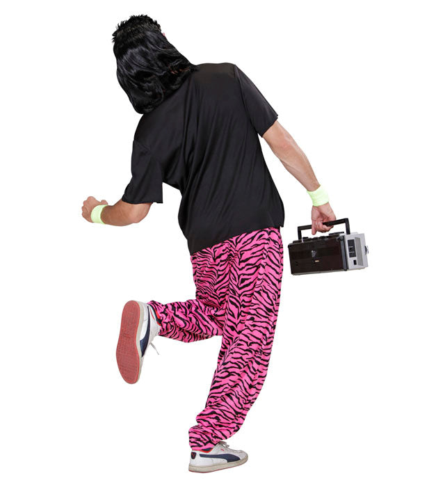 80'S Baggy Pants - Pink Zebra