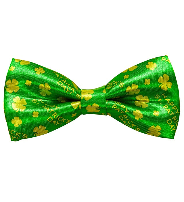 Adjustable Satin St. Patrick'S Day Bow Tie