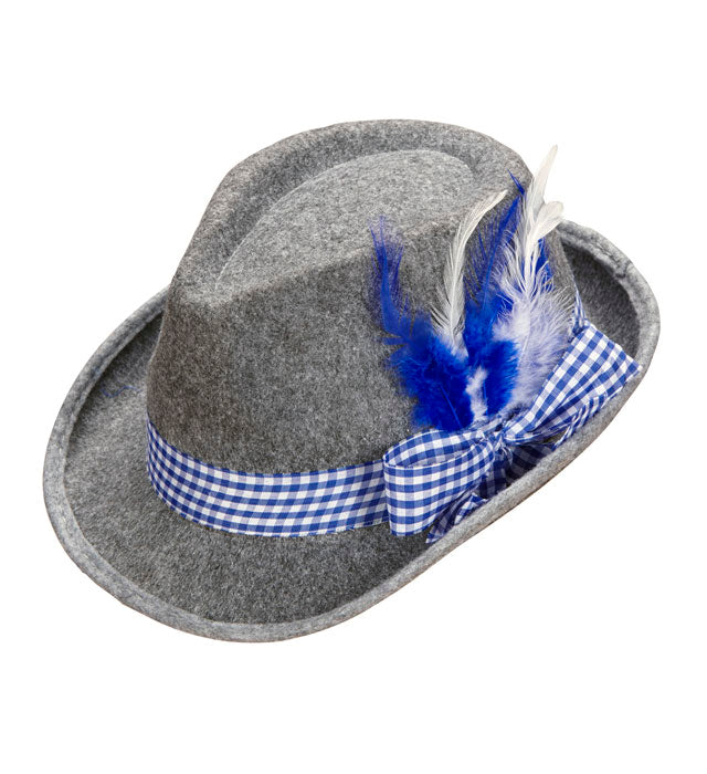 Felt Bavarian Fedora With Feathers
