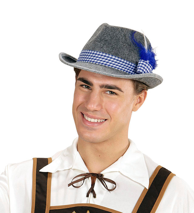 Felt Bavarian Fedora With Feathers