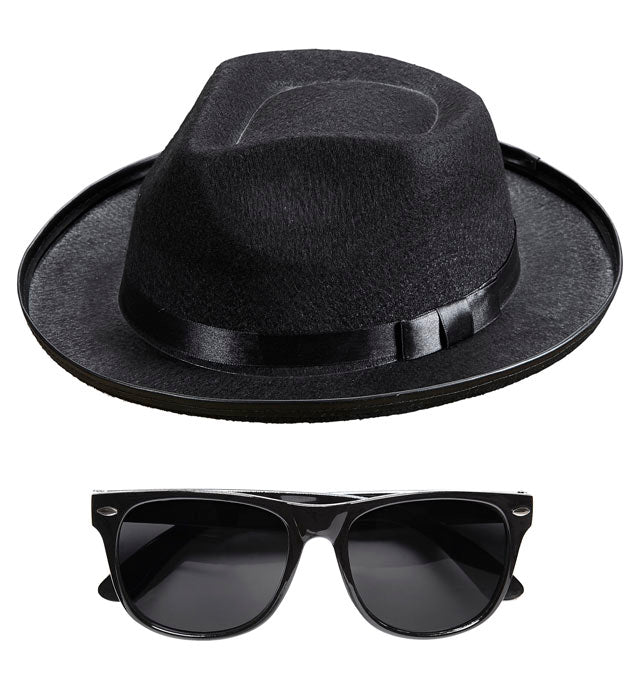Blues Man  Hat, Glasses 