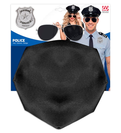Police Officer Set  Hat, Glasses, Badge 