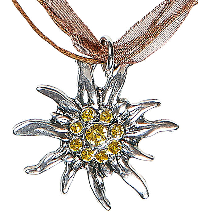 Strass Edelweiss Necklace