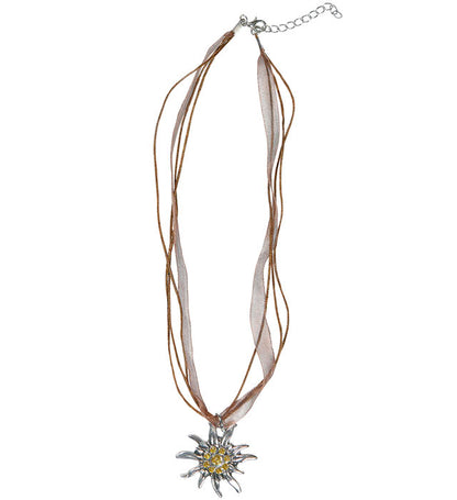 Strass Edelweiss Necklace