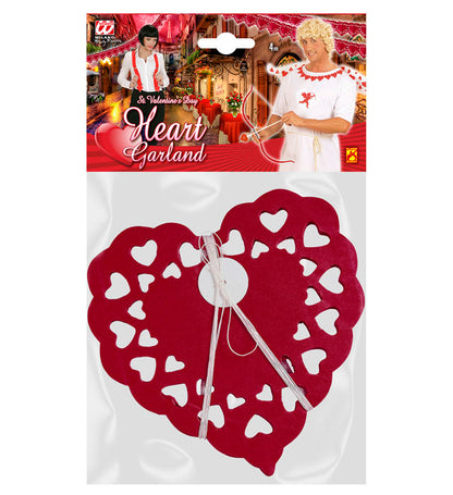 Red Heart Garland 4 M - Flame Retardant