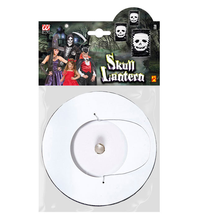 Skull Lantern Ø 16 Cm - H 28 Cm - Flame Retardant