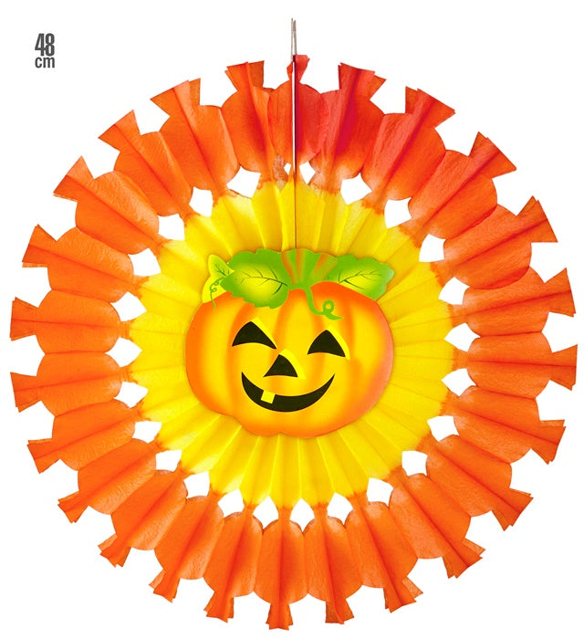 Pumpkin Paper Fan 48 Cm
