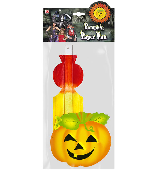 Pumpkin Paper Fan 48 Cm