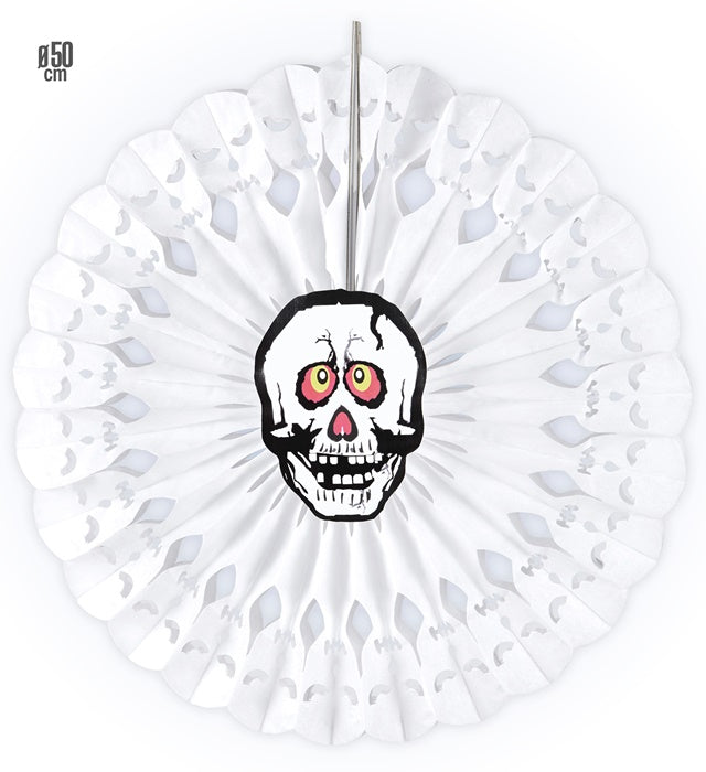 Skull Paper Fan 50 Cm