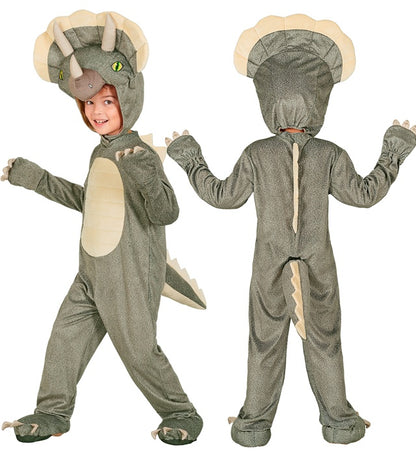 Triceratops  Jumpsuit, Hooded Mask 