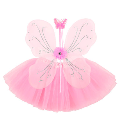 Pink Magic Fairy  Tutu, Wings, Magic Wand 