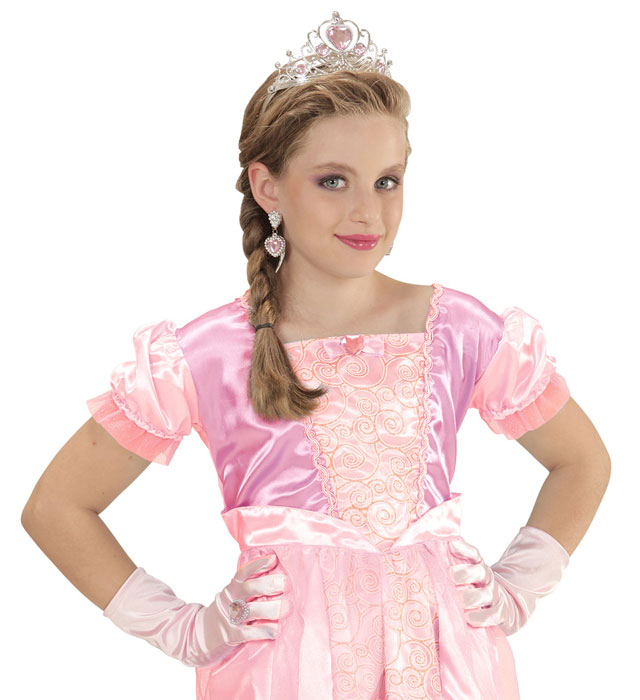 Pink Princess Set  Tiara, Gloves, Ring 