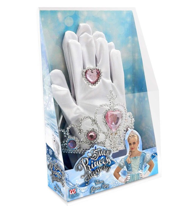 Snow Princess Set  Tiara, Gloves, Ring 