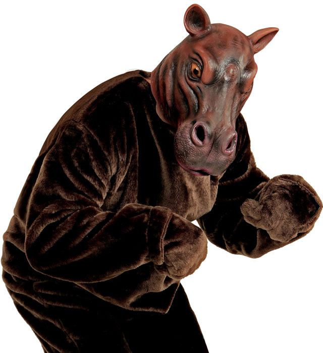 Hippopotamus Full Head Mask