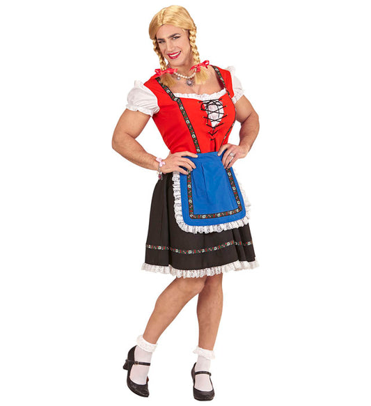 Bavarian  Dress With Petticoat, Apron 