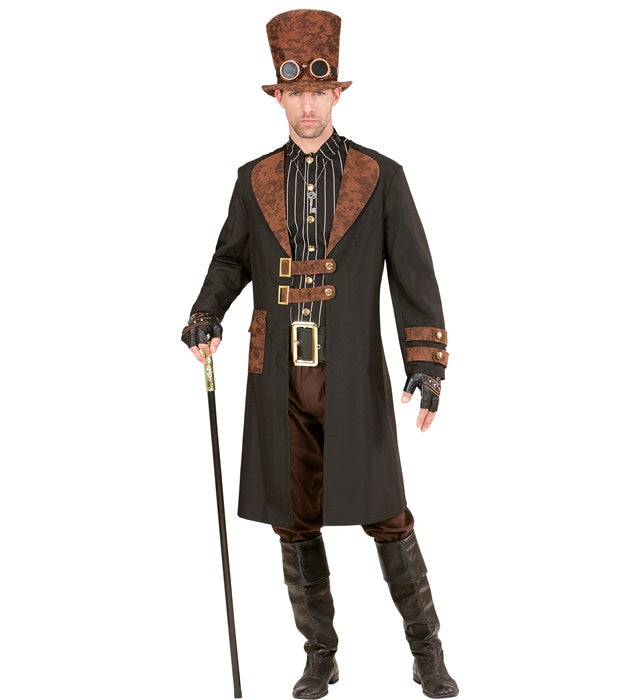 Steampunk Man  Coat With Vest, Hat 